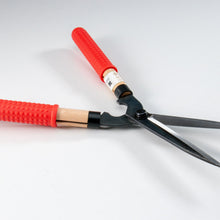 Load image into Gallery viewer, Pair of garden shears with red handles on a white background