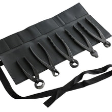 Load image into Gallery viewer, The 5 cutters tools displayed on the roll case