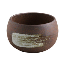 Laden Sie das Bild in den Galerie-Viewer, Banko Bonsai pot ith White brush strike on th efront
