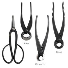 Load image into Gallery viewer, Ashinaga scissors with root concave and knob cutters