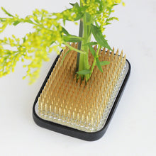 Load image into Gallery viewer, Rectangular Brass Ikebana Kenzan 3.2 x 2.2" (83x58mm) - Wazakura Japan