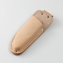 Load image into Gallery viewer, slant view of the Leather Holster for Pruning Shears with Belt Loop