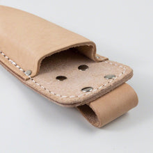 Load image into Gallery viewer, Close view from the top on the Leather Holster Belt Loop