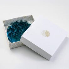Load image into Gallery viewer, Blue Round Brass Ikebana Kenzan Flower Pin Frog
