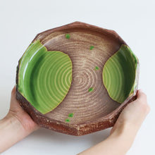 Laden Sie das Bild in den Galerie-Viewer, [Minoyaki Serie] Seerosenblatt Runde Ikebana-Blumenvase 24 cm
