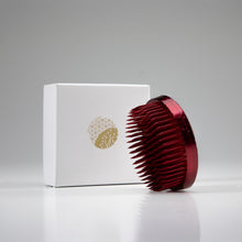 Load image into Gallery viewer, Red Round Brass Ikebana Kenzan Flower Pin Frog

