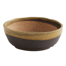 Load image into Gallery viewer, [ Shigaraki Series ] Sand Brown Stripe Glazed Bonsai Pot 6.6" (170 mm) - Wazakura Japan
