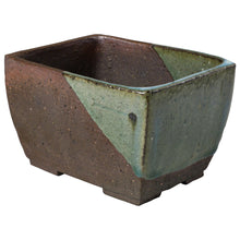 Laden Sie das Bild in den Galerie-Viewer, [ Tokoname Series ] Rectangular Glazed Bonsai Pot 5.3"(135 mm) - Wazakura Japan
