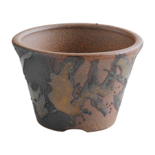 Load image into Gallery viewer, [ Banko Series ] Small Rounded Bonsai Pot 4.3" (110mm)– Kindami Glaze - Wazakura Japan
