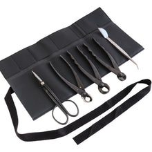 Laden Sie das Bild in den Galerie-Viewer, 5PCS Bonsai Tool Kit [ Twig Scissors + 3 Cutters + Tweezers] - Wazakura Japan
