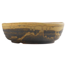 Laden Sie das Bild in den Galerie-Viewer, [ Shigaraki Series ] Sand Brown Stripe Glazed Bonsai Pot 8.2" (210 mm) - Wazakura Japan
