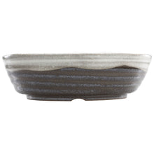 Load image into Gallery viewer, [ Shigaraki Series ] White Stripe Glazed Bonsai Pot 8.2" (210 mm) - Wazakura Japan
