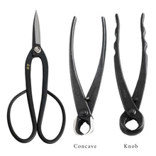 Load image into Gallery viewer, 5PCS Bonsai Tool Kit [ Ashinaga Scissors + 3 Cutters + Tweezers] - Wazakura Japan
