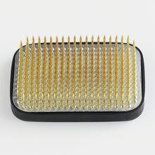 Load image into Gallery viewer, Rectangular Brass Ikebana Kenzan 3.2 x 2.2" (83x58mm) - Wazakura Japan
