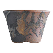 Load image into Gallery viewer, [ Banko Series ] Small Rounded Bonsai Pot 4.3" (110mm)– Kindami Glaze - Wazakura Japan
