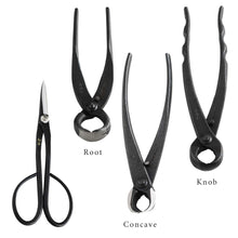 Laden Sie das Bild in den Galerie-Viewer, 6PCS Bonsai Professional Tool Kit [ Satsuki Scissors + 5 Cutters ] - Wazakura Japan
