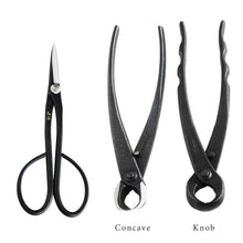Load image into Gallery viewer, 5PCS Bonsai Tool Kit [ Satsuki Scissors + 3 Cutters + Tweezers] - Wazakura Japan
