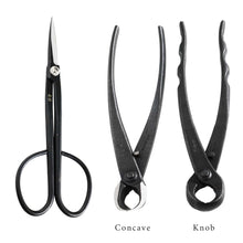 Laden Sie das Bild in den Galerie-Viewer, 5PCS Bonsai Tool Kit [ Twig Scissors + 3 Cutters + Tweezers] - Wazakura Japan
