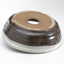 Load image into Gallery viewer, [ Shigaraki Series ] White Stripe Glazed Bonsai Pot 8.2" (210 mm) - Wazakura Japan

