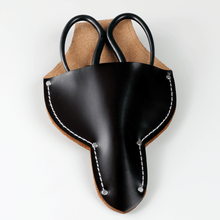 Load image into Gallery viewer, Black Tool Holster with gardening scissors placed inside
