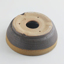 Load image into Gallery viewer, [ Shigaraki Series ] Sand Brown Stripe Glazed Bonsai Pot 6.6" (170 mm) - Wazakura Japan
