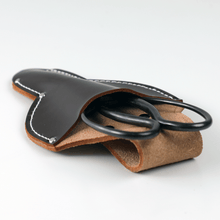 Load image into Gallery viewer, Black Tool Holster with bonsai scissors placed inside
