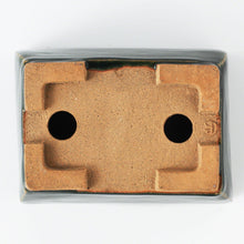Load image into Gallery viewer, [ Tokoname Series ] Rectangular Olive Green Glazed Bonsai Pot 5.3"(135 mm) - Wazakura Japan
