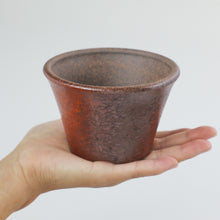 Load image into Gallery viewer, [ Banko Series ] Small Rounded Bonsai Pot 4.3" (110mm) Red Clay - Wazakura Japan

