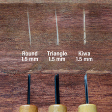 Load image into Gallery viewer, 3PCS 1.5mm Woodworking Chisel Kit - Wazakura Japan
