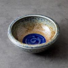 Load image into Gallery viewer, [ Minoyaki Series ] Small Ikebana Vase Round 5"(128mm) Brown and Blue - Wazakura Japan
