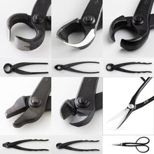 Laden Sie das Bild in den Galerie-Viewer, 6PCS Bonsai Professional Tool Kit [ Satsuki Scissors + 5 Cutters ] - Wazakura Japan
