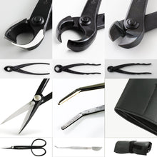 Laden Sie das Bild in den Galerie-Viewer, 5PCS Bonsai Tool Kit [ Twig Scissors + 3 Cutters + Tweezers] - Wazakura Japan
