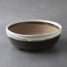 Load image into Gallery viewer, [ Shigaraki Series ] White Stripe Glazed Bonsai Pot 6.6" (170 mm) - Wazakura Japan
