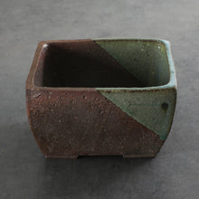 Laden Sie das Bild in den Galerie-Viewer, [ Tokoname Series ] Rectangular Glazed Bonsai Pot 5.3"(135 mm) - Wazakura Japan
