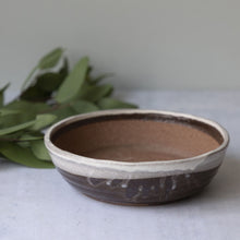 Load image into Gallery viewer, [ Shigaraki Series ] White Stripe Glazed Bonsai Pot 8.2" (210 mm) - Wazakura Japan
