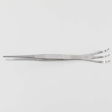 Laden Sie das Bild in den Galerie-Viewer, Bonsai Curved Tip Tweezer with Rake 8.6"(220mm) - Wazakura Japan
