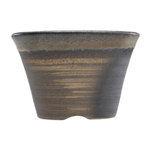 Load image into Gallery viewer, [ Banko Series ] Small Rounded Bonsai Pot 4.3" (110mm)– Golden Brown - Wazakura Japan
