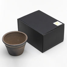 Load image into Gallery viewer, [ Banko Series ] Small Rounded Bonsai Pot 4.3" (110mm)– Golden Brown - Wazakura Japan
