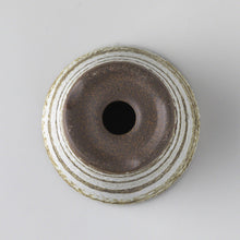 Load image into Gallery viewer, [ Banko Series ] Small Rounded Bonsai Pot 4.3" (110mm)– Brush White - Wazakura Japan
