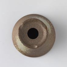 Load image into Gallery viewer, [ Banko Series ] Small Rounded Bonsai Pot 4.3" (110mm)– Brown &amp; White Gold - Wazakura Japan
